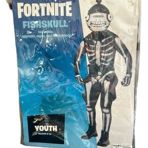 Spirit Fortnite Fishskull Costume - Black and White